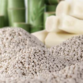 Bagasse and bamboo fiber cat litter